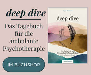 deep dive - dein Therapietagebuch für die ambulante Psychotherapie